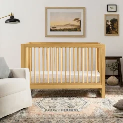 Nantucket 3-in-1 Convertible Crib with Toddler Bed Conversion Kit - Honey