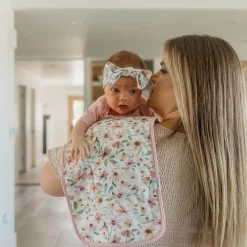 Natalie Flower Burp Cloths Set