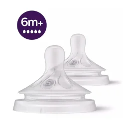 Natural Response Nipple Flow 5 - 6M+ - 2 pack