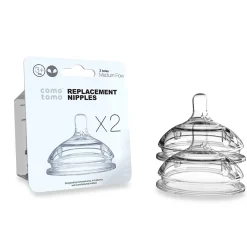 Natural Silicone Nipple 3m+ - Medium Flow