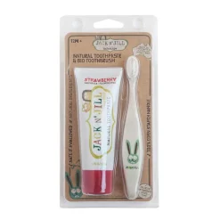 Natural Toothpaste and Toothbrush - Strawberry