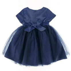 Navy Dalia Dress 12-24m