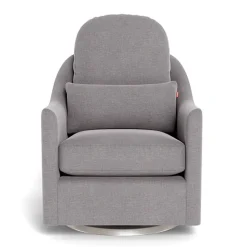 Nessa Rocking and Swivel Glider - Pebble / Steel