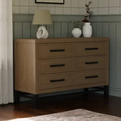 Newbern 6-Drawer Assembled Dresser - Driftwood