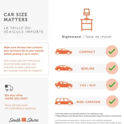 Nightstand Spark - White