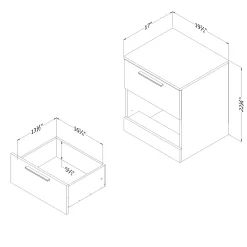 Nightstand - Step One Essential Nordik Oak