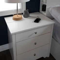 Nightstand Charging Station - Vito Pure White