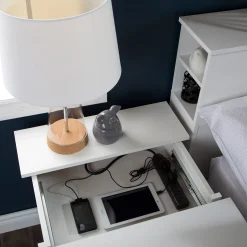 Nightstand Charging Station - Vito Pure White