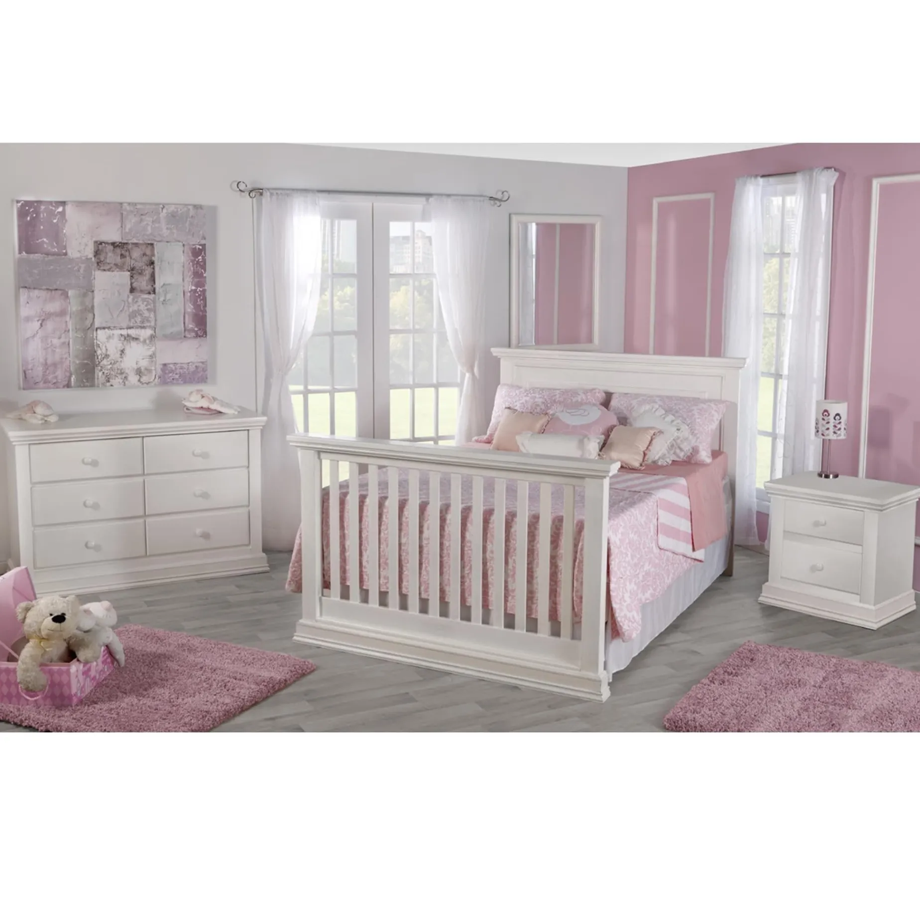 Nightstand Modena Vintage Whit