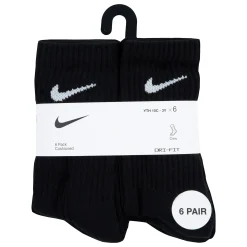 Nike Crew Socks (6) Sizes 7e-10e