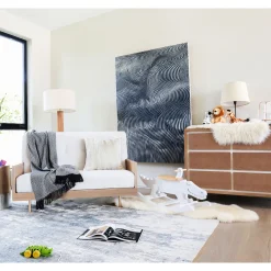 Novella 6-Drawer Dresser - Stained Ash / Ivory Finish