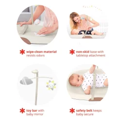 Nursery Style Wipe-Clean Changing Pad - Oat