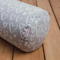 Nursing Pillow - Grey Hearts
