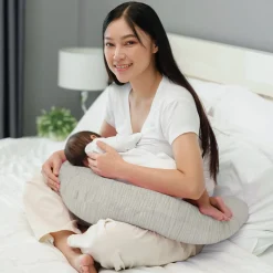 Nursing Pillow - Muslin Coconut