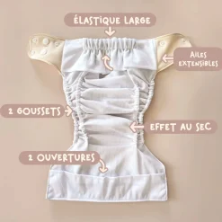 Olive Cloth Diaper 10-35lb