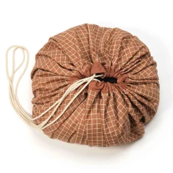 Organic Grid Brown Storage Bag