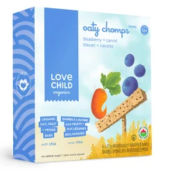 Organic Oat Bars- Oaty Chomps - Blueberry and Carrot (From 12 months )
