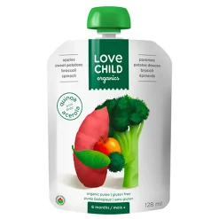 Organic Puree - Superblends - Apples, Sweet Potatoes, Broccoli and Spinach ( From 6 months )