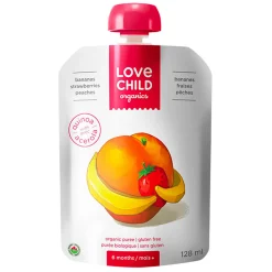 Organic Puree - Superblends - Bananas, Strawberries and Peaches (From 6 months )