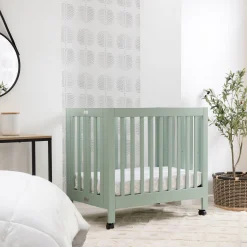 Origami Mini Crib - Light Sage