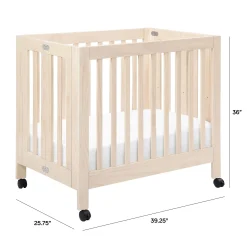Origami Mini Crib - Washed Natural