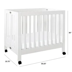 Origami Mini Crib - White Finish