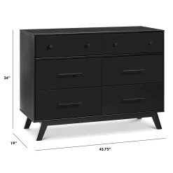 Otto 6-Drawer Dresser - Ebony