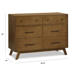Otto 6-Drawer Dresser - Walnut