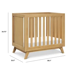 Otto 3-in-1 Convertible Mini Crib with 4