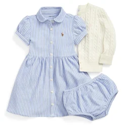 Oxford Stripe Dress 6-24m