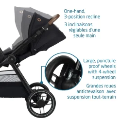 Oxford Stroller - Essential Black
