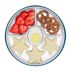 OXO Tot Stick and Stray Suction Divided Plate -Navy