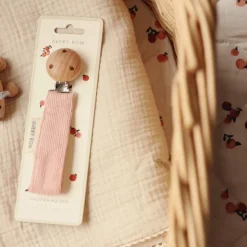 Pacifer Holder Corduroy- Pink