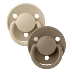 Pacifier Bibs (2) De Lux 0-36mois - Vanille/Oat
