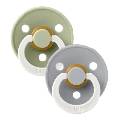 Pacifier Bibs (2) 0-6m - Glow Sage (Size 1)