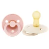 Pacifier Bibs (2) 6-18m - Ivory / pink (Size 2)