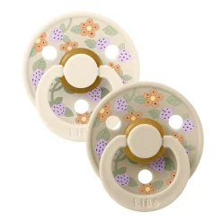 Pacifier Bibs (2) 0-6m - Strawberry (Size 1) (Clement Exclusive)