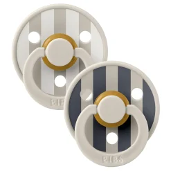 Pacifier Bibs 6-18m (2) - Block Sand Mix (Size 2)