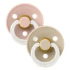 Pacifier Bibs 18-36m (2) - Blush / Vanilla (Size 3)