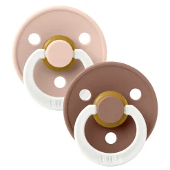 Pacifier Bibs 0-6m (2) - Glow in the Dark Blush/Woodchuck