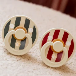 Pacifier Bibs 0-6m (2) - Holiday Print Limited Edition (size 1)