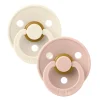 Pacifier Bibs 18-36m (2) - Ivory / Blush (Size 3)