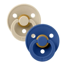 Pacifier Bibs 6-18m (2) - Vanilla/Cornflower (Size 2)