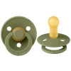 Pacifier Bibs 0-6m Set of 2 - Olive (Size 1)