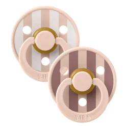 Pacifier Bibs 0-6m Set of 2 - Block Blush Mix (Size 1)