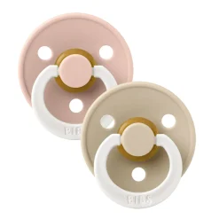 Pacifier Bibs 6-18m Set of 2 - Blush / Vanilla (Size 2)