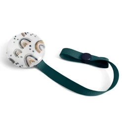 Pacifier Clip - Blue Rainbow