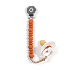 Pacifier Clip - Inox Cinnamon