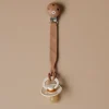 Pacifier Clip Relief - Leather