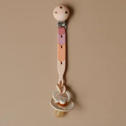Pacifier Clip Retro - Pink